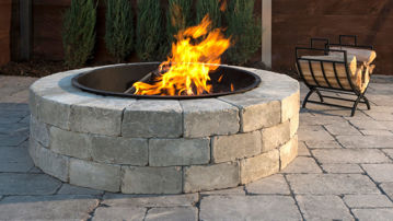 Show details for Sunset Fire Pits (Round or Square made with Brussels Dimensional Stone) Picture of Sunset Fire Pits (Round or Square made with Brussels Dimensional Stone)