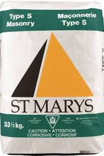 Picture of ST MARYS (OR LEHIGH) MASONRY CEMENT - TYPE S - 73 LB BAG