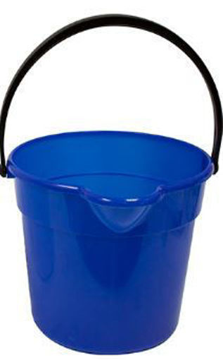 Picture of 10 L PLASTIC PAIL WITH HANDLE - BLUE