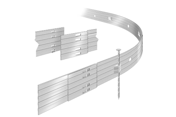 Show details for BRICKSTOP ALUMINUM LAWN EDGING 8 Ft long - BLACK Picture of BRICKSTOP ALUMINUM LAWN EDGING 8 Ft long - BLACK