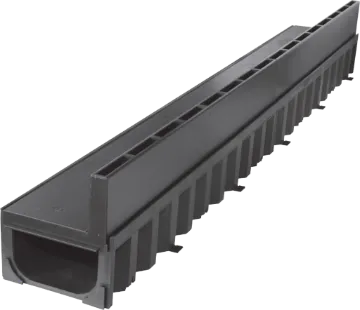Picture of BLACK PLASTIC BRICKSLOT GRATE - 1/2 metre for HEXALINE & DRAINLINE 100
