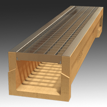 Show details for DRAINLINE 150 CHANNEL WITH GRATE (1 METER) Picture of DRAINLINE 150 CHANNEL WITH GRATE (1 METER)