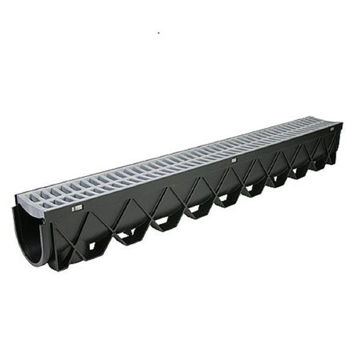 Show details for DRAIN CHANNEL & GRATE KIT 5in x 39in GREY, NDS Picture of DRAIN CHANNEL & GRATE KIT 5in x 39in GREY, NDS