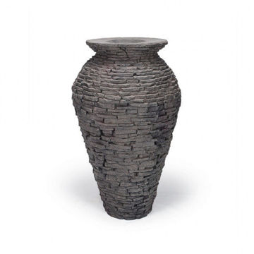 Show details for SMALL STACKED SLATE URN FOUNTAIN KIT Picture of SMALL STACKED SLATE URN FOUNTAIN KIT