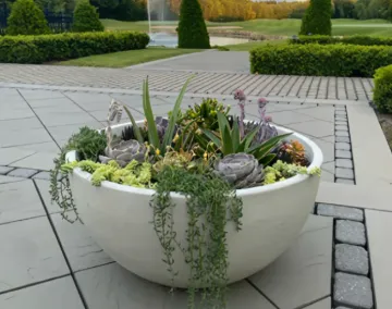 Picture of LUMI PLANTER, WARM GREY